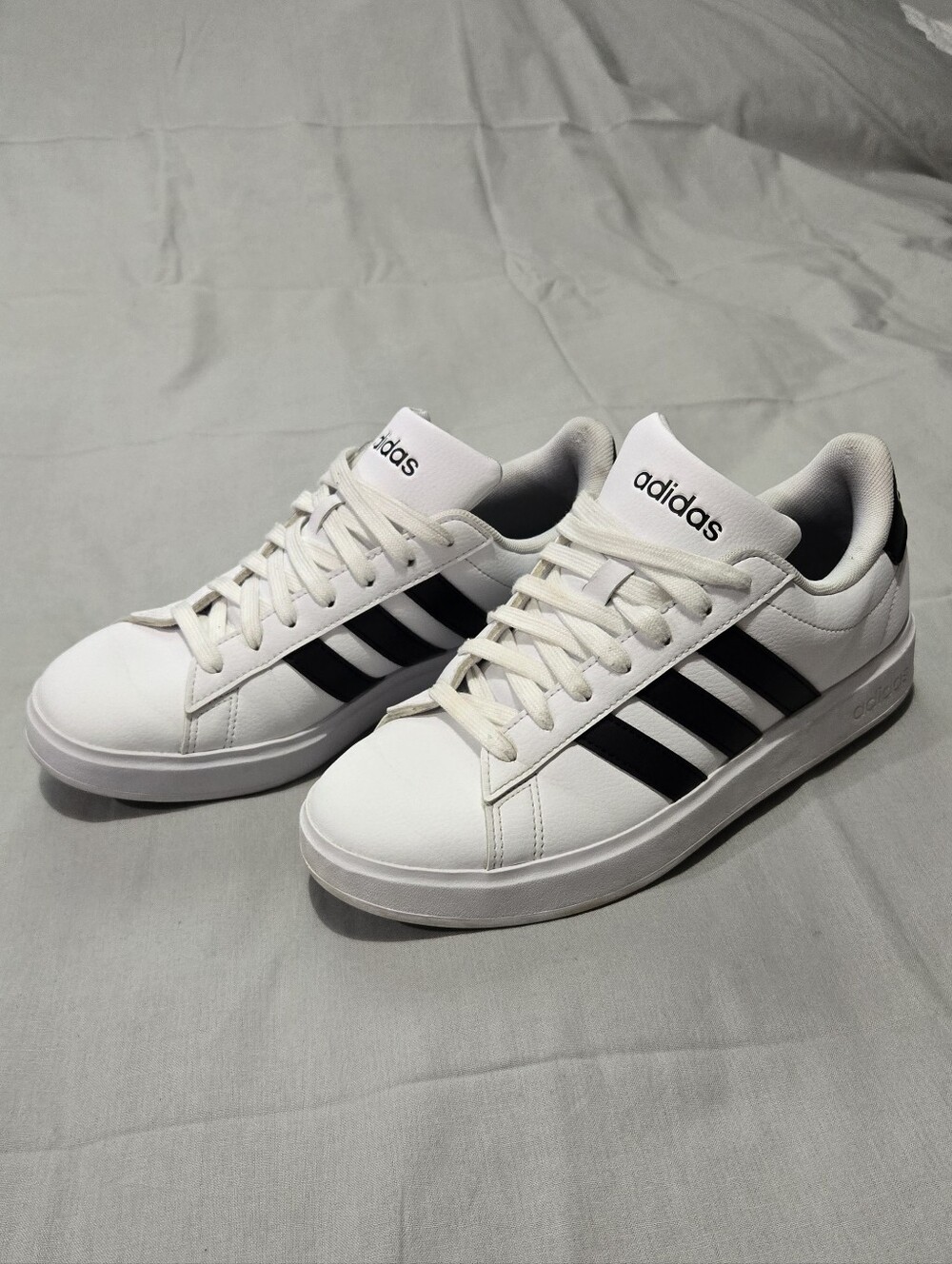 Adidas Grand Court 2.0 Black White Sneaker Shoe Size M8.5 / W9